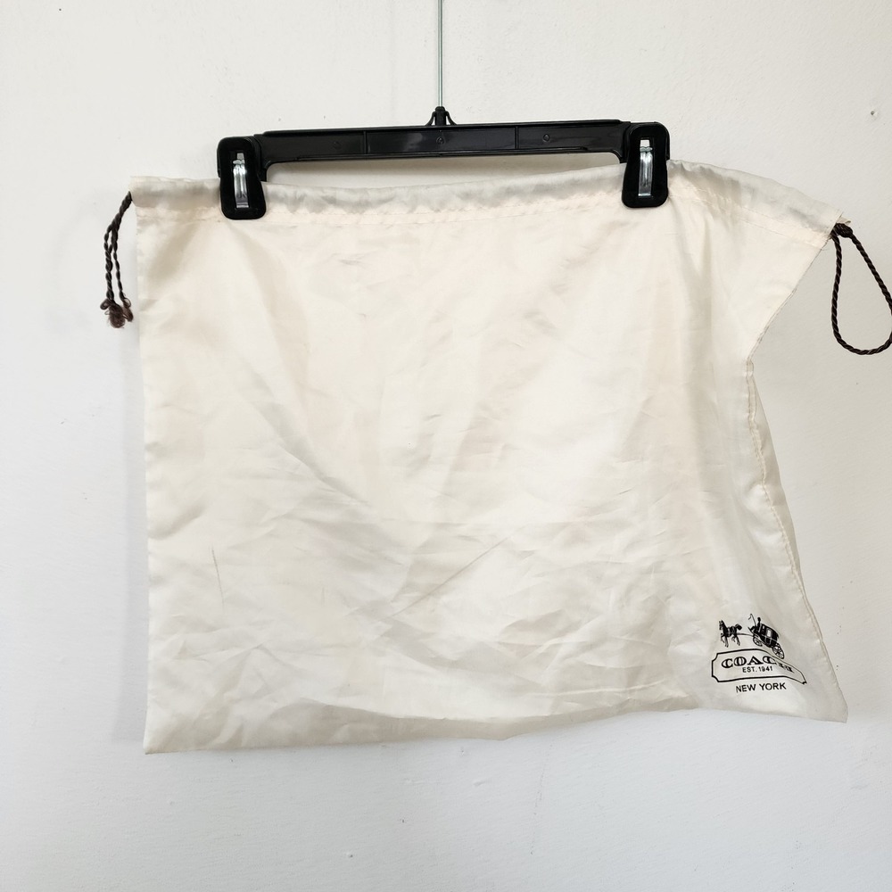 Coach White Beige Dust Bag 20" x 16"
